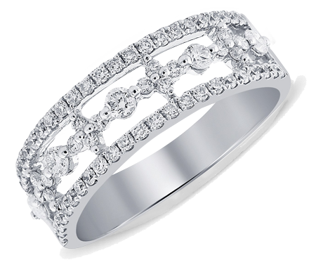 Triper-Layer Wedding Band