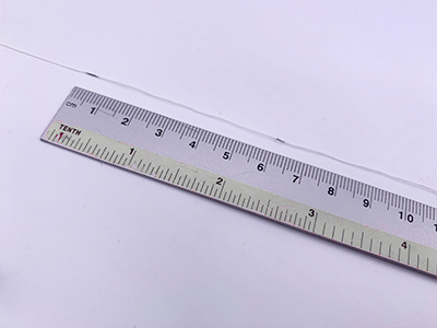 Step 3 measure the string
from the end to the marked spot